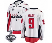 Men's Washington Capitals #9 Dmitry Orlov Fanatics Branded White Away Breakaway 2018 Stanley Cup Final NHL Jersey Men's Washington Capitals #9 Dmitry Orlov Fanatics Branded White Away Breakaway 2018 Stanley Cup Final NHL Jersey