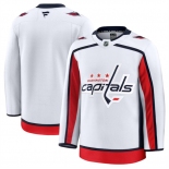 Men's Washington Capitals Blank White 2024-25 Away Stitched Hockey Jersey
