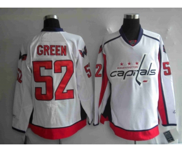 nhl washington capital #52 green white