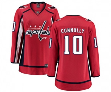 Women Washington Capitals #10 Brett Connolly Fanatics Branded Red Home Breakaway NHL Jersey