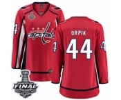 Women's Washington Capitals #44 Brooks Orpik Fanatics Branded Red Home Breakaway 2018 Stanley Cup Final NHL Jersey