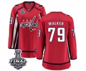 Women's Washington Capitals #79 Nathan Walker Fanatics Branded Red Home Breakaway 2018 Stanley Cup Final NHL Jersey