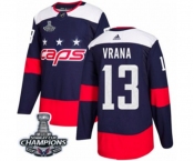 Youth Adidas Washington Capitals #13 Jakub Vrana Authentic Navy Blue 2018 Stadium Series 2018 Stanley Cup Final Champions NHL Jersey
