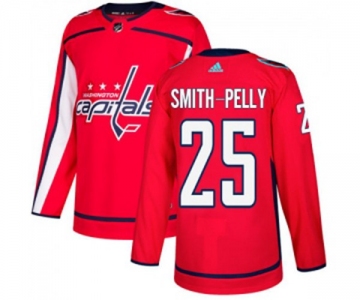 Youth Adidas Washington Capitals #25 Devante Smith-Pelly Premier Red Home NHL Jersey
