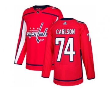 Youth Adidas Washington Capitals #74 John Carlson Red Home Authentic Stitched NHL Jersey