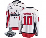 Youth Washington Capitals #10 Brett Connolly Fanatics Branded White Away Breakaway 2018 Stanley Cup Final Champions NHL Jersey