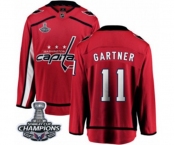 Youth Washington Capitals #11 Mike Gartner Fanatics Branded Red Home Breakaway 2018 Stanley Cup Final Champions NHL Jersey