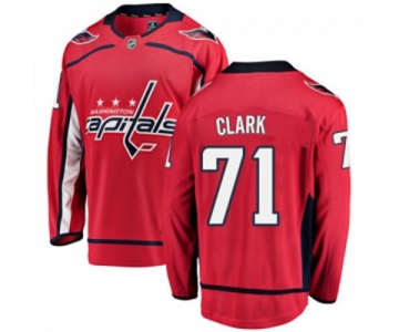 Youth Washington Capitals #71 Kody Clark Fanatics Branded Red Home Breakaway NHL Jersey