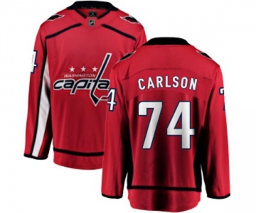Youth Washington Capitals #74 John Carlson Fanatics Branded Red Home Breakaway NHL Jersey
