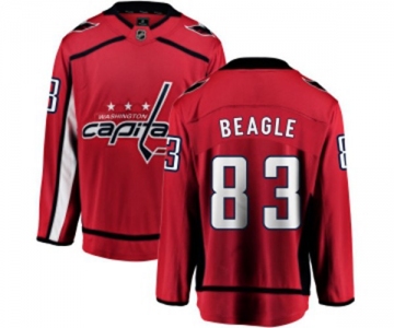 Youth Washington Capitals #83 Jay Beagle Fanatics Branded Red Home Breakaway NHL Jersey