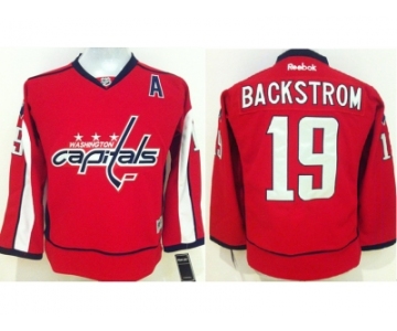 youth nhl jerseys washington capitals #19 nicklas backstrom stitched red