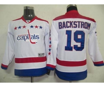 youth nhl washington capitals #19 backstrom white[winter classic]