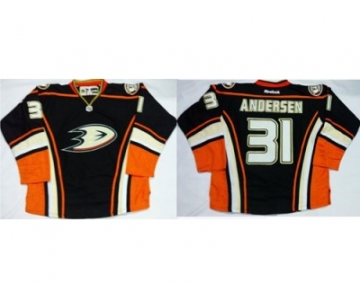 Anaheim Ducks #31 Frederik Andersen Black Home Stitched NHL Jersey