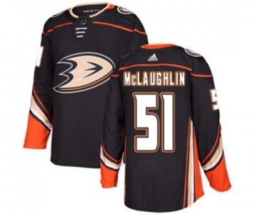 Anaheim Ducks #51 Blake McLaughlin Authentic Black Home Hockey Jersey