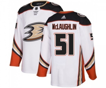 Anaheim Ducks #51 Blake McLaughlin Authentic White Away Hockey Jersey