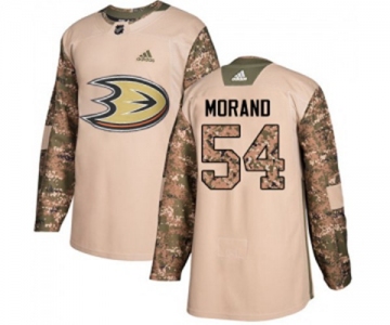 Anaheim Ducks #54 Antoine Morand Authentic Camo Veterans Day Practice Hockey Jersey