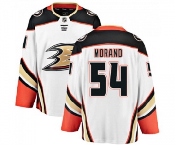 Anaheim Ducks #54 Antoine Morand Fanatics Branded White Away Breakaway Hockey Jersey