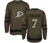 Anaheim Ducks #7 Andrew Cogliano Authentic Green Salute to Service Hockey Jersey