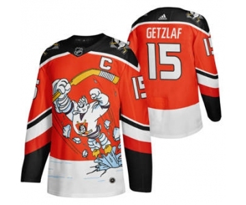 Men's Anaheim Ducks #15 Ryan Getzlaf Red 2020-21 Reverse Retro Alternate Hockey Jersey