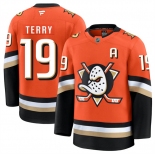 Men's Anaheim Ducks #19 Troy Terry Orange 2026 Home Stitched Hockey Jersey