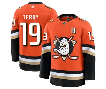 Men's Anaheim Ducks #19 Troy Terry Orange 2026 Home Stitched Hockey Jersey