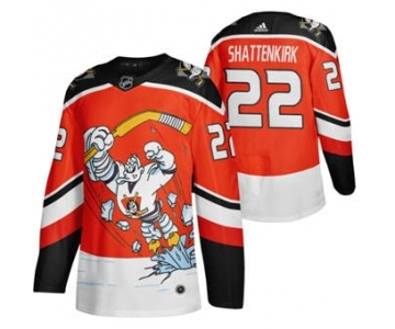 Men's Anaheim Ducks #22 Kevin Shattenkirk Red 2020-21 Reverse Retro Alternate Hockey Jersey