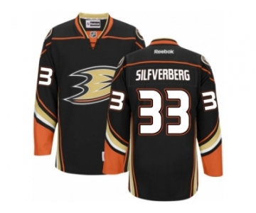Men's Reebok Anaheim Ducks #33 Jakob Silfverberg Authentic Black Home NHL Jersey