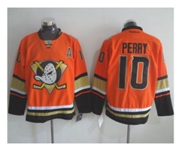 nhl jerseys anaheim ducks #10 perry orange[m&n][patch A]