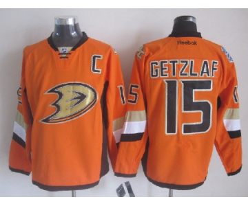 nhl jerseys anaheim ducks #15 getzlaf orange[2014 new stadium][patch C]