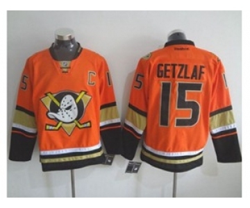 nhl jerseys anaheim ducks #15 getzlaf orange[m&n][patch C]