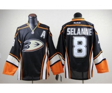 nhl jerseys anaheim ducks #8 teemu selanne third black