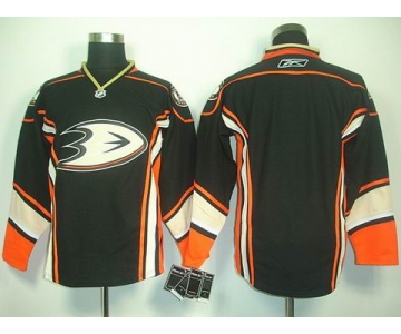 nhl jerseys anaheim ducks blank black[2011 new]