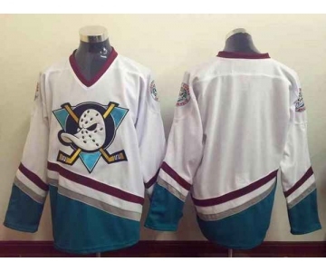 nhl jerseys anaheim ducks blank white[m&n]