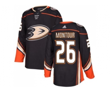 Youth Adidas Anaheim Ducks #26 Brandon Montour Black Home Authentic Stitched NHL Jersey