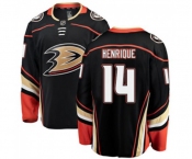 Youth Anaheim Ducks #14 Adam Henrique Authentic Black Home Fanatics Branded Breakaway Hockey Jersey
