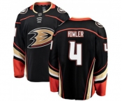 Youth Anaheim Ducks #4 Cam Fowler Fanatics Branded Black Home Breakaway Hockey Jersey