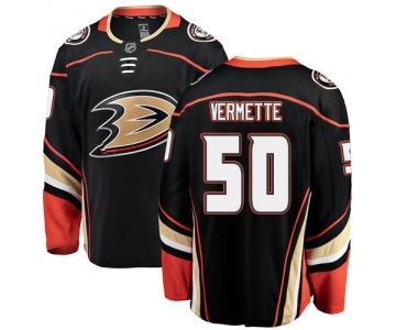 Youth Anaheim Ducks #50 Antoine Vermette Fanatics Branded Black Home Breakaway NHL Jersey