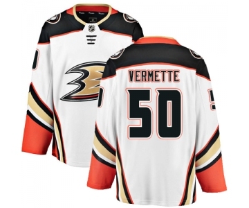 Youth Anaheim Ducks #50 Antoine Vermette Fanatics Branded White Away Breakaway NHL Jersey