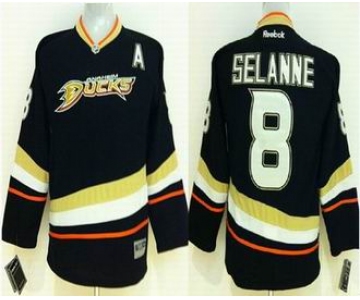 youth nhl jerseys anaheim ducks #8 teemu selanne black[patch A]