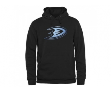 Anaheim Ducks Black Rinkside Pond Hockey Pullover Hoodie