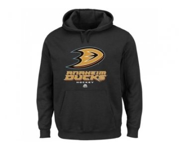 Anaheim Ducks Majestic Black Big & Tall Critical Victory Pullover Hoodie