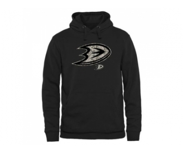 Men's Anaheim Ducks Black Rink Warrior Pullover Hoodie
