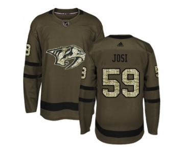 Adidas Nashville Predators #59 Roman Josi Green Salute to Service Stitched NHL Jersey