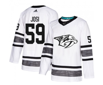 Men's Nashville Predators #59 Roman Josi Authentic White 2019 All-Star Hockey Jersey