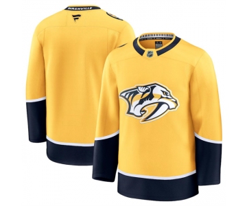 Men's Nashville Predators Blank Gold 2024-25 Home Stitched Hockey Jersey