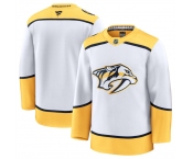 Men's Nashville Predators Blank White 2024-25 Away Stitched Hockey Jersey