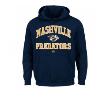 Nashville Predators Majestic Navy Blue Heart & Soul Hoodie