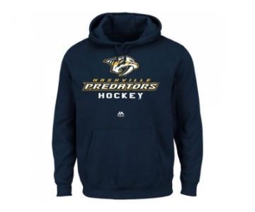 Nashville Predators Majestic Navy Blue Big & Tall Critical Victory Pullover Hoodie
