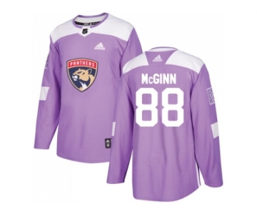 Men Adidas Florida Panthers #88 Jamie McGinn Purple Authentic Fights Cancer Stitched NHL Jersey