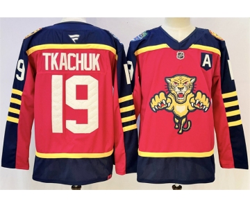 Men's Florida Panthers #19 Matthew Tkachuk Red 2026-2026 With A Patch Winter Classic Stitched Hockey Jersey